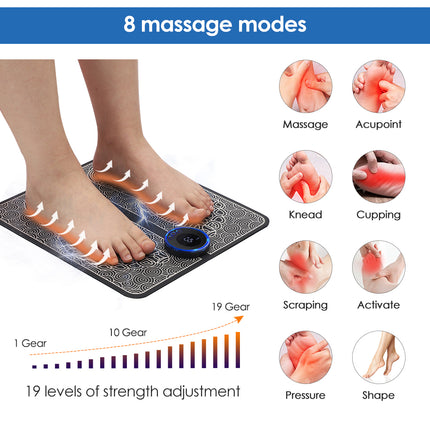 Coussin de massage des pieds rechargeable et portable