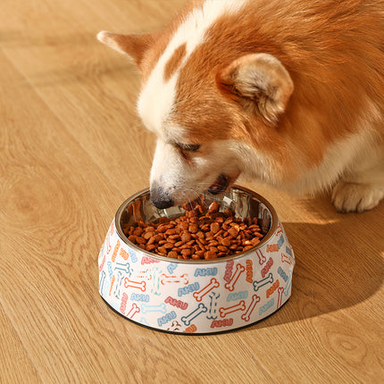 Gamelle anti-basculement en acier inoxydable pour aliments et eau pour animaux de compagnie