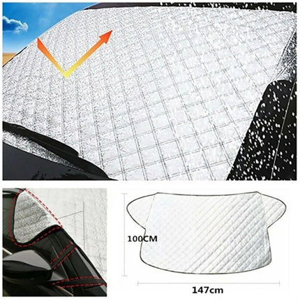 Universal Car Windshield Cover - Sunshade & Ice Protector, Weatherproof 150x70cm - Wnkrs