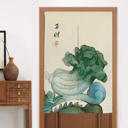 Home Kitchen Bedroom Partition Chinese Style Cloth Curtain - Wnkrs