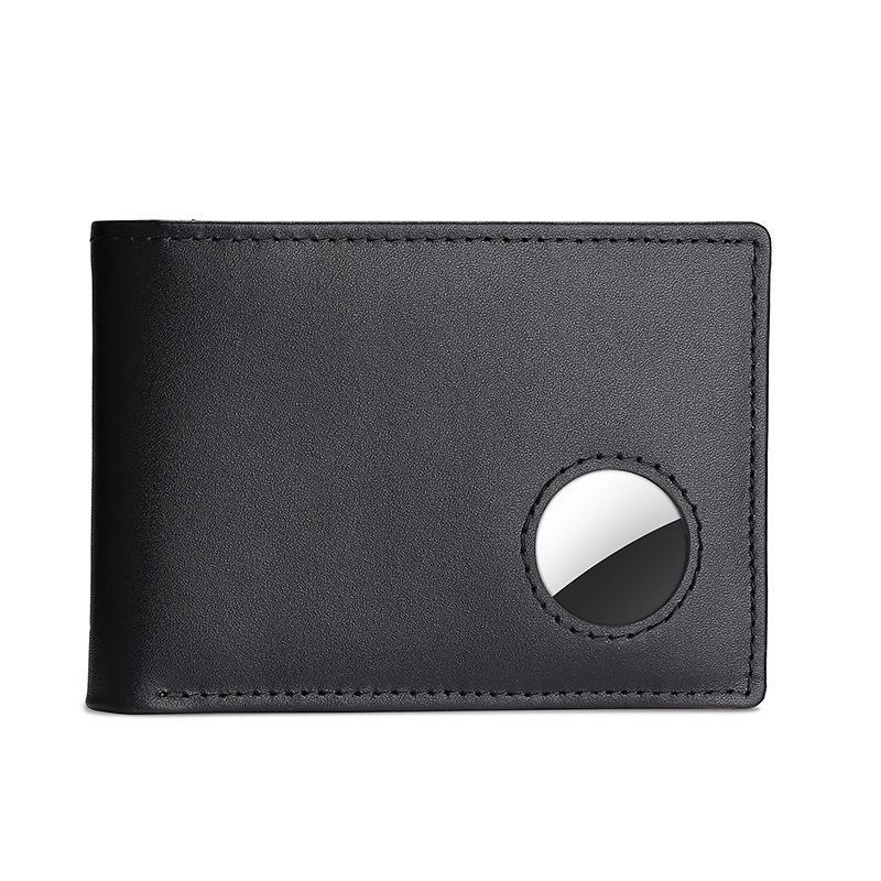 Genuine Cow Leather Wallet for Men with Airtag Holder & RFID Blocking