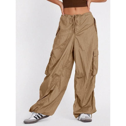 High Waist Safari Style Cargo Pants