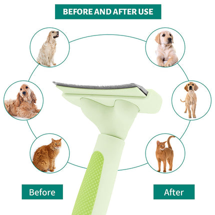 Brosse de toilettage ergonomique pour animaux de compagnie