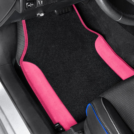 Hot Pink Universal Car Floor Mats - Wnkrs