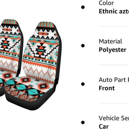 Southwest Geometric Tribal Aztec Universal Car Seat Covers - Wnkrs