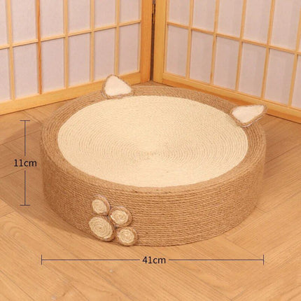 Deluxe Round Cat Scratching Pad - Wnkrs