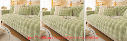 Winter Thickened Rabbit Plush Modern Sofa Cushion - Wnkrs