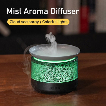 Diffuseur d'aromathérapie ultrasonique USB Type-C avec lampe de nuit et humidificateur 200 ml