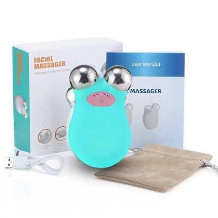 5-Gear Rechargeable Face Massager: Electric Micro-Current & 3D EMS Firming Technology - Wnkrs