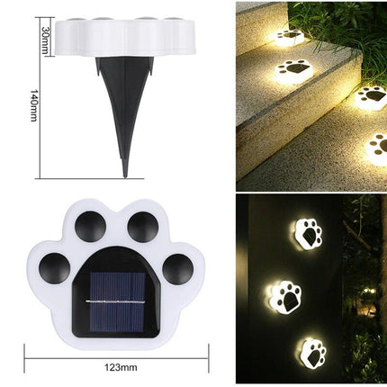 Solar Bear Paw LED Ground Lights - Wnkrs