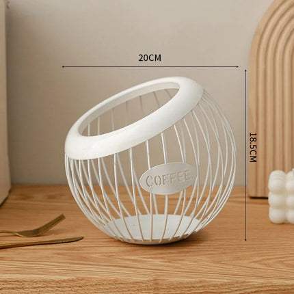 Elegant Metal Snack Storage Basket