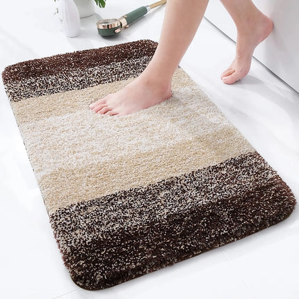 Alfombrilla de baño absorbente de microfibra de lujo - Alfombra de baño de felpa antideslizante