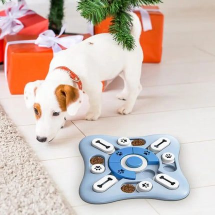 Jouet interactif pour chien qui couine : jeu enrichissant avec distribution de friandises