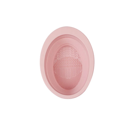 Nettoyeur de pinceaux de maquillage en silicone et bol de lavage pliable