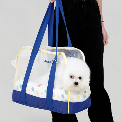 Bolsa de transporte portátil para mascotas con diseño transpirable para perros y gatos pequeños