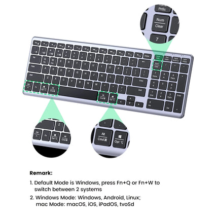 Wireless Bluetooth 5.0 Keyboard