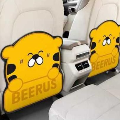 Kid-Friendly Car Seat Protector - Waterproof, Cartoon-Designed Anti-Kick Mat - Wnkrs