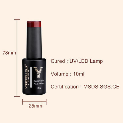 Coffret de vernis à ongles en gel 10 ml – Manucure semi-permanente à séchage rapide pour lampe LED/UV