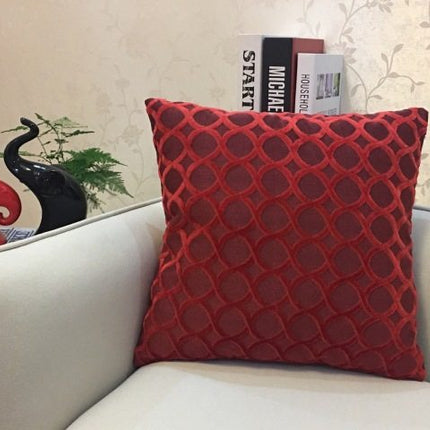 Home Decorative Sofa Throw Pillows Flannel Cushion Cover - Wnkrs