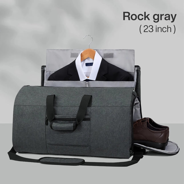 Sac de voyage convertible avec pochette à chaussures – Bagage de voyage de grande capacité