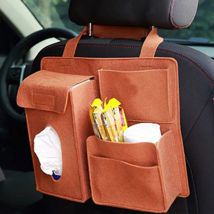 Multi-Function Felt Car Seat Back Organizer - Wnkrs