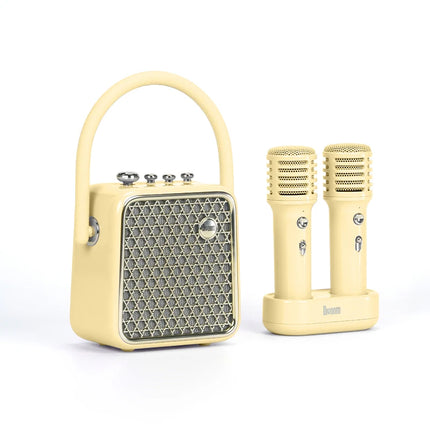 Enceinte Bluetooth portable avec deux microphones de karaoké