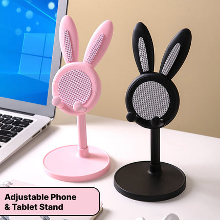 Support réglable pour téléphone et tablette en forme de lapin mignon