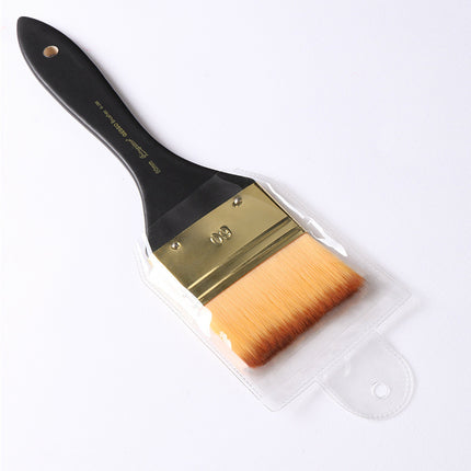 1 pincel para pintura acrílica y al óleo, cerdas de nailon y mango de madera de abedul