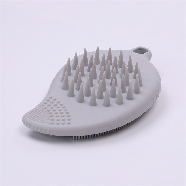 Brosse à shampoing et nettoyant pour le visage en silicone