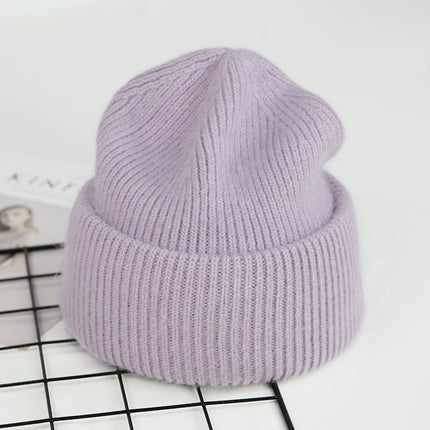 Bonnet unisexe en fourrure de lapin véritable, 9 couleurs, tricoté – Chaud et élégant pour hommes et femmes