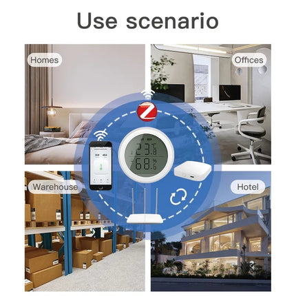 Sensor de temperatura y humedad inteligente ZigBee