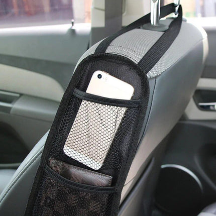 Stretchable Multi-Pocket Car Seat Organizer with Drink Holder - Wnkrs