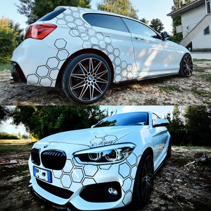 Universal Honeycomb Car Graphics Vinyl Decal Set - Wnkrs