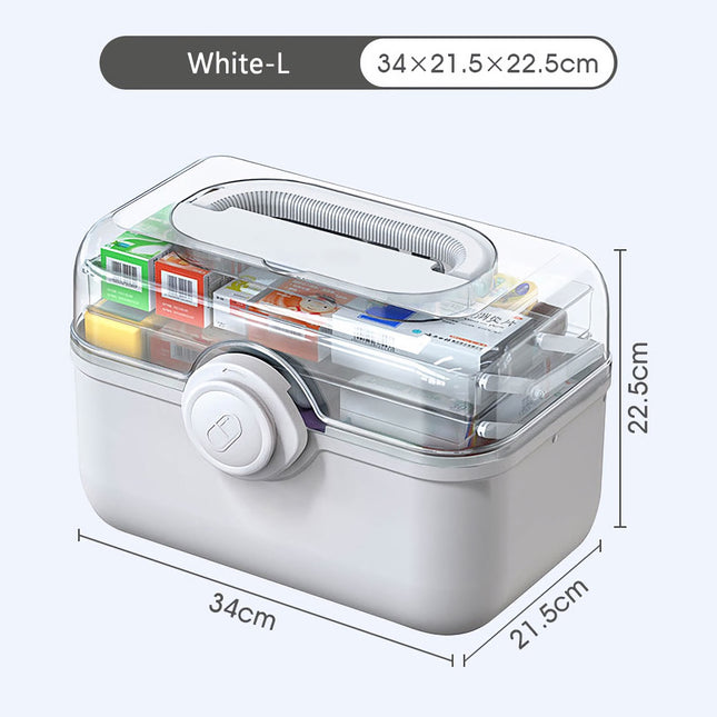 Caja organizadora de medicamentos familiares