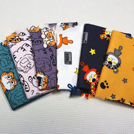 Little Tiger Cotton Environmental Protection Printing And Dyeing Twill Fabric - Wnkrs