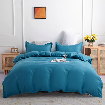 Pure Color Double-sided Four-piece Bedding Set - Wnkrs