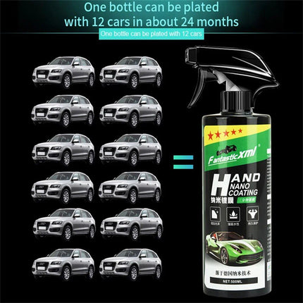 Nano Ceramic Car Coating Kit: Liquid Spray Polish Wax for Auto Detailing - Wnkrs