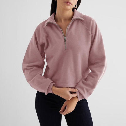 Pull polaire zippé confortable pour l'automne