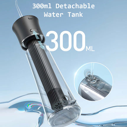 Hydropulseur portable à 5 modes avec chargement USB Type-C et réservoir de 300 ml