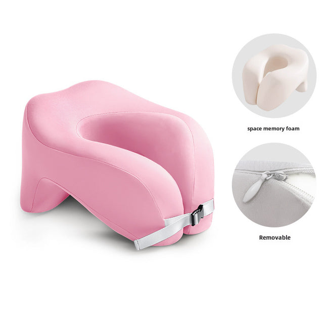 Oreiller de voyage ergonomique réglable en mousse à mémoire de forme en U