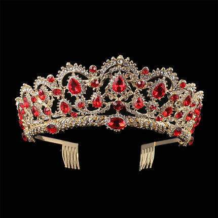 Women's Baroque Crystal Tiara with Comb - Wnkrs