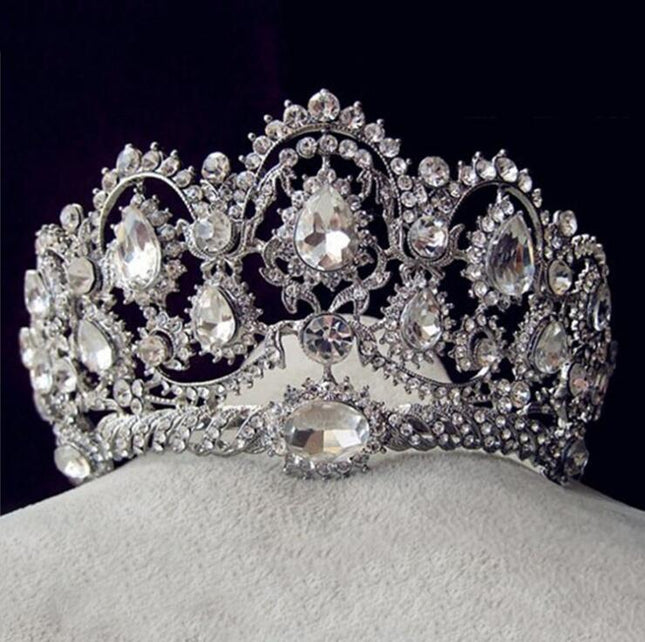 Women's Baroque Crystal Tiara with Comb - Wnkrs