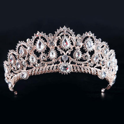 Women's Baroque Crystal Tiara with Comb - Wnkrs