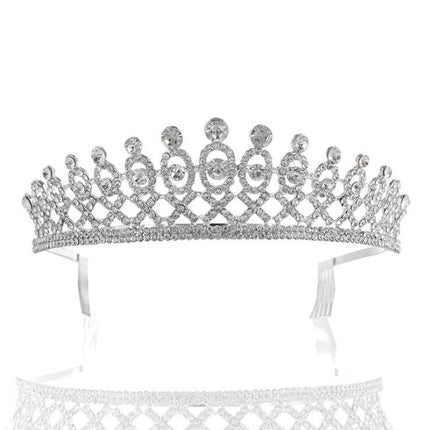 Women's Baroque Crystal Tiara with Comb - Wnkrs