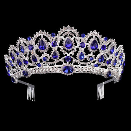 Women's Baroque Crystal Tiara with Comb - Wnkrs