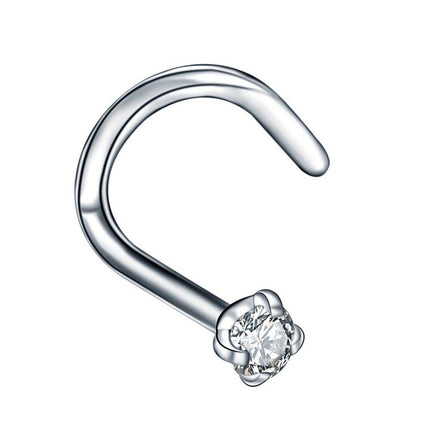 Titanium Crystal Nose Stud Piercing - Wnkrs