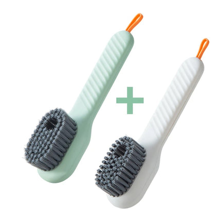 Multifunctional Soft-Bristled Shoe Brush with Long Handle