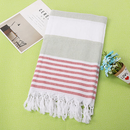 Cotton striped beach towel 100x180cm - Wnkrs