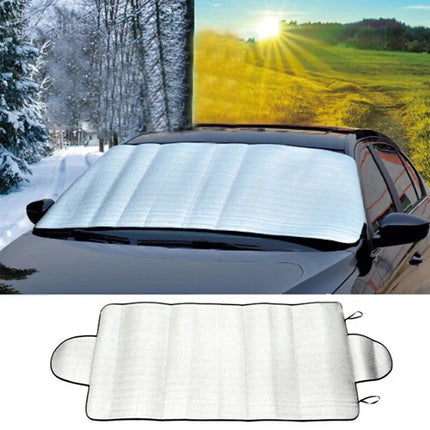 Universal Car Windshield Cover - Sunshade & Ice Protector, Weatherproof 150x70cm - Wnkrs