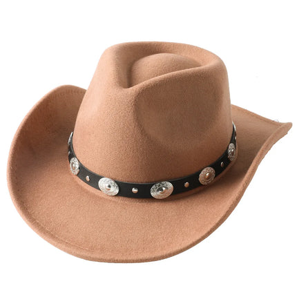 Chapeau Fedora Cowboy Unisexe Épais - Accessoire Élégant Pour L'Automne Et L'Hiver